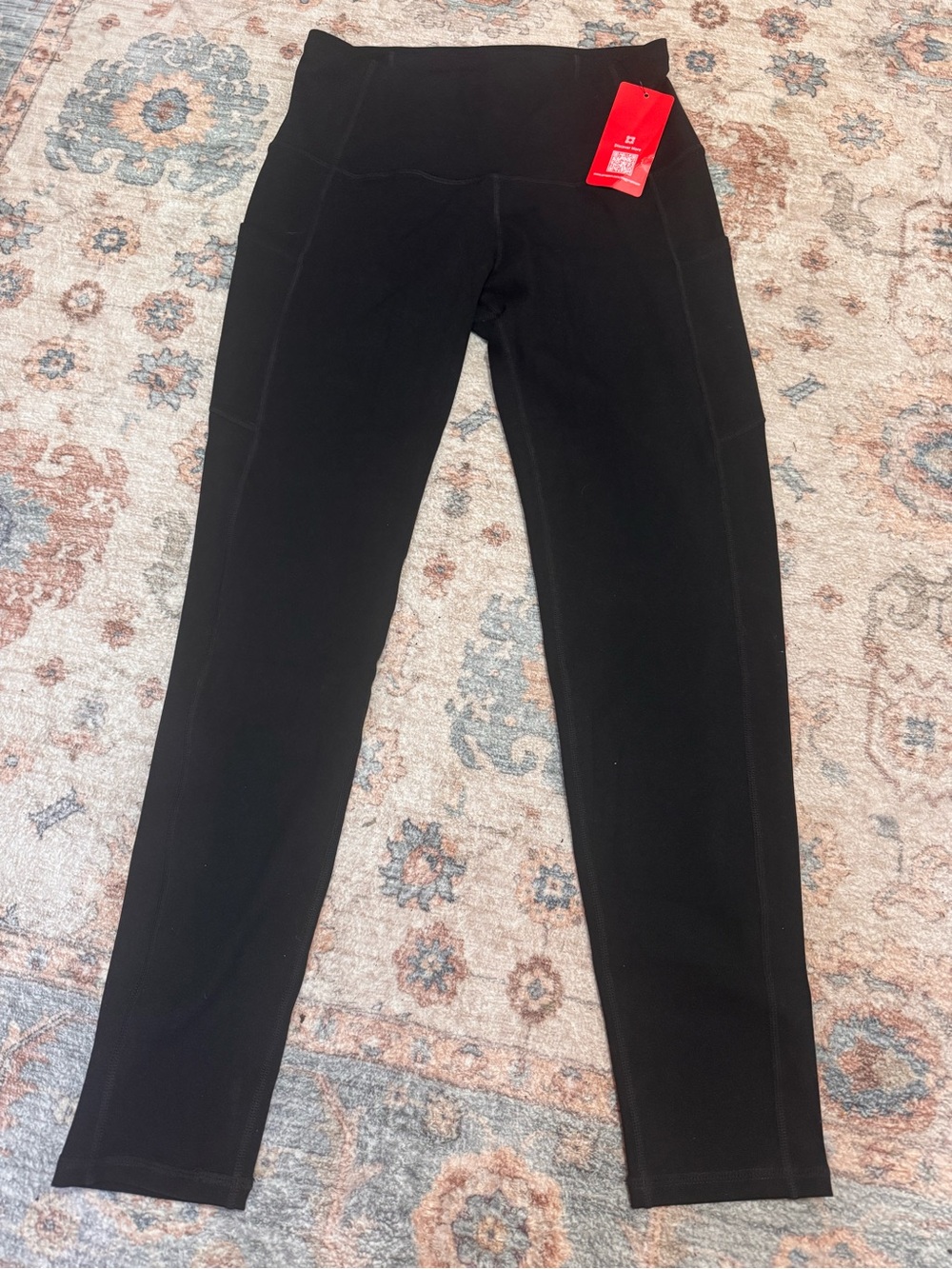 NWT The Gym People Black Leggings high rise tummy control slimming